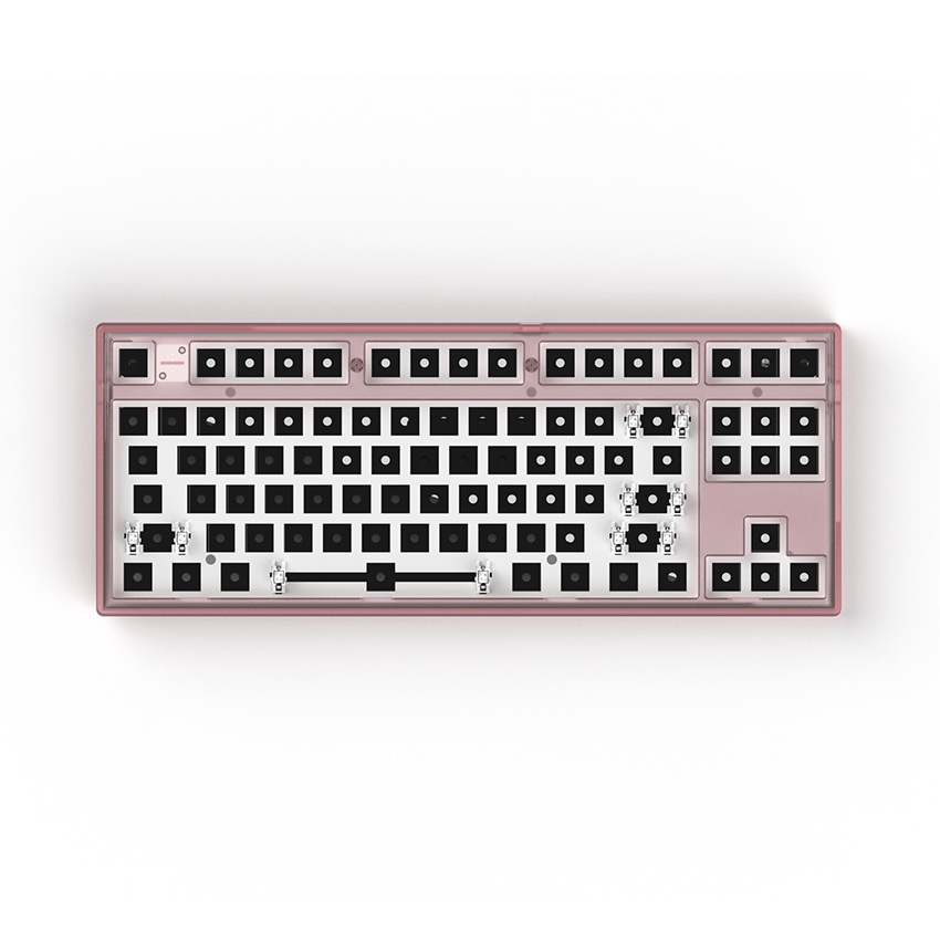 Bộ kit bàn phím cơ FL-Esports MK870 1 Mode Clear Pink - Hotswap - Led RGB - Sẵn foam - Bảo hành 12 tháng