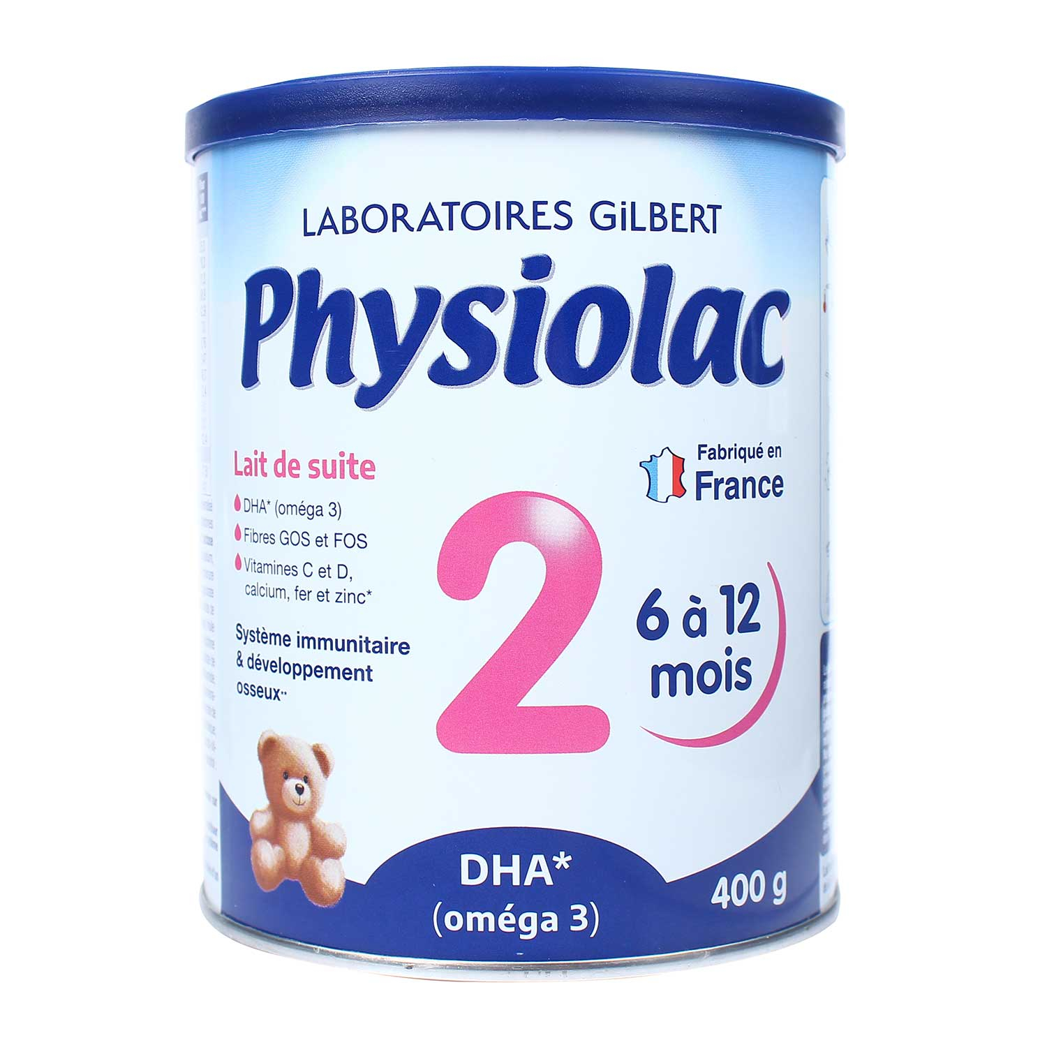 Sữa bột Physiolac số 2 400g New cho bé từ 6-12 tháng thumbnail