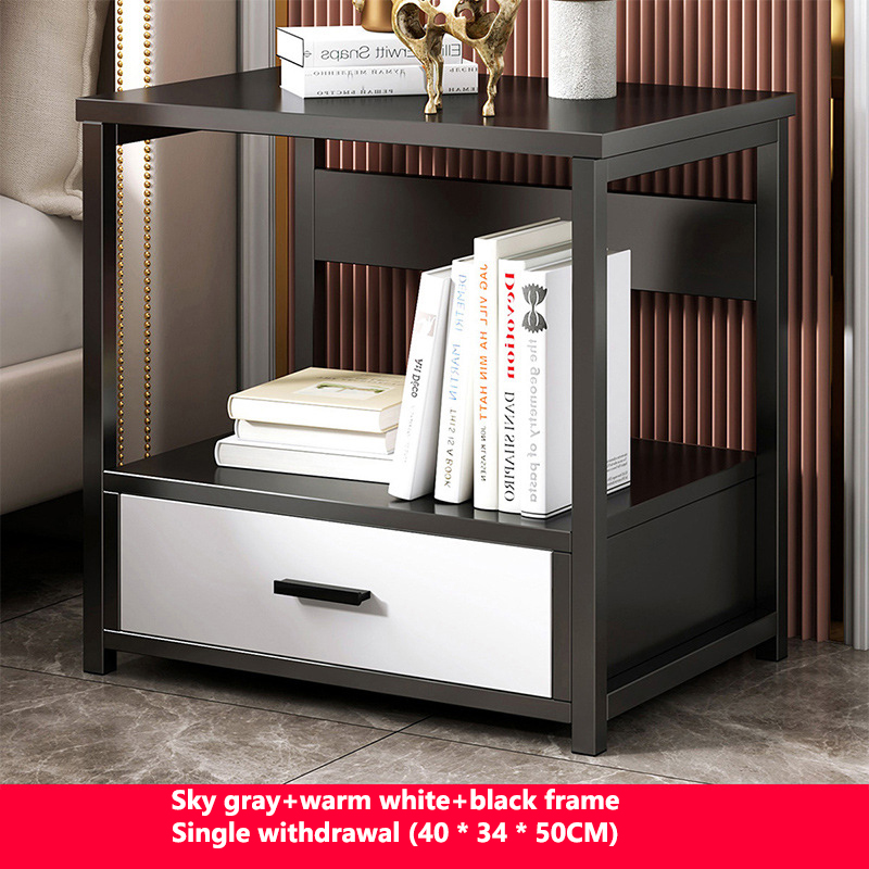 Bedside table Nordic wind ins online celebrity bedside table sub-bedroom multi-layer shelf small multi-functional cabinet simple