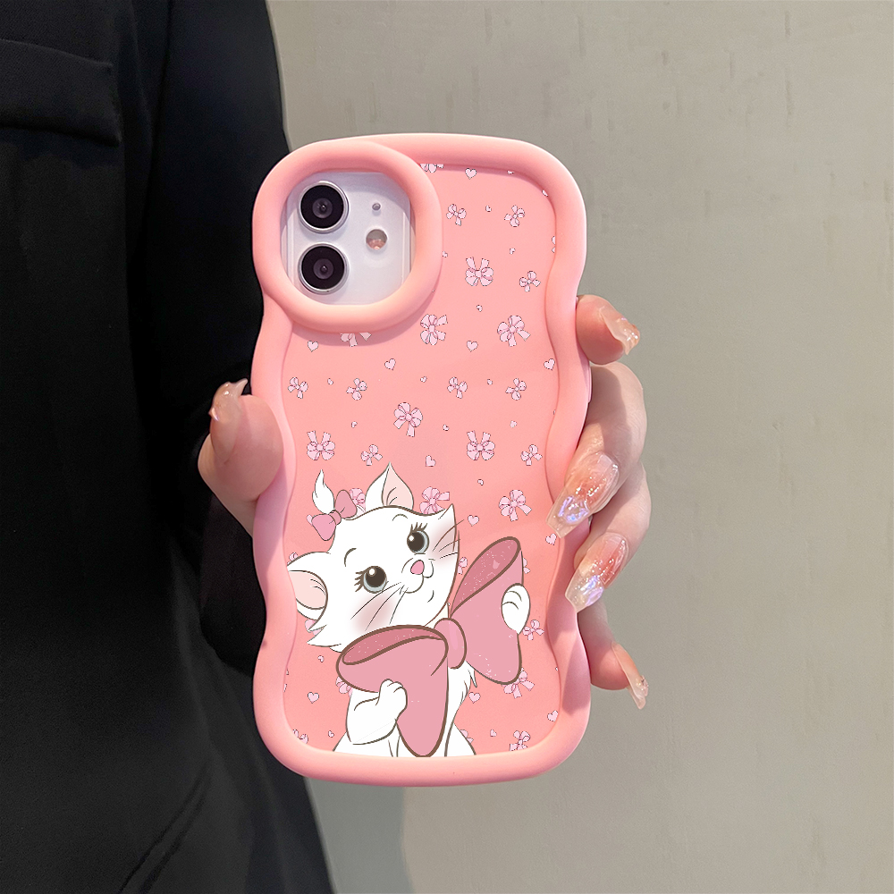AMORVOR for Infinix Note 40 Pro 4G Note 40 Pro Plus 5G Back Cover Elegant Kitten Pattern Luxury Phone Case Macaron Wave Soft Silicone Mobile Cover. 