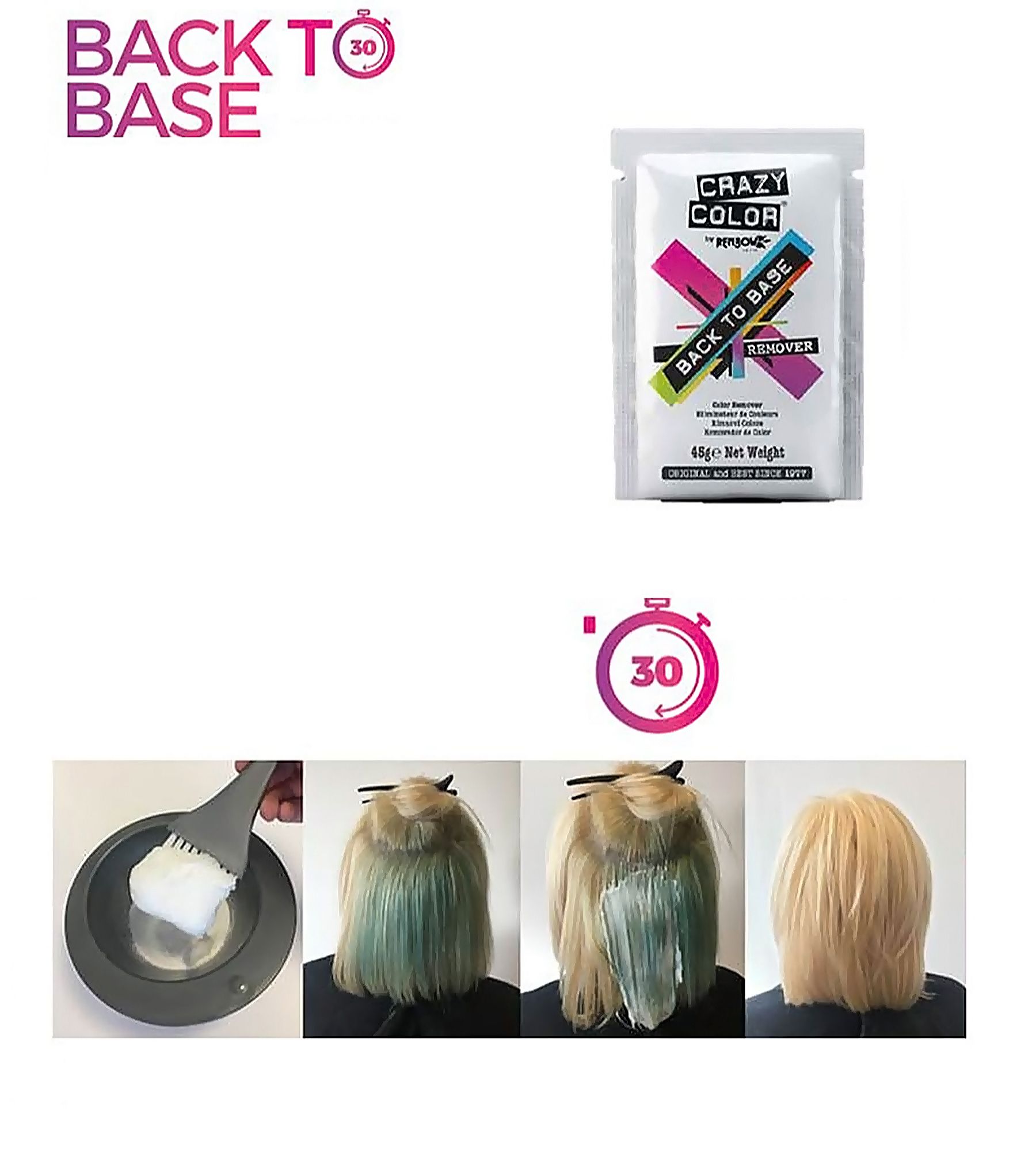 Rửa Màu Tóc Crazy Color Back To Base Color Remover