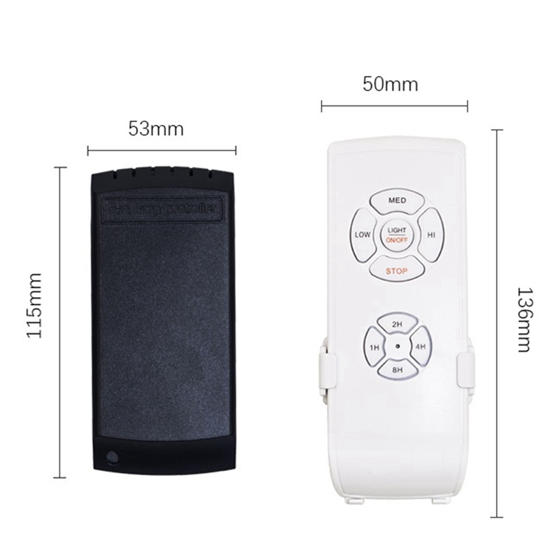 Universal Ceiling Fan Lamp Remote Control Kit Timing Setting Switch Adjuste Wind Speed Transmitter Receiver
