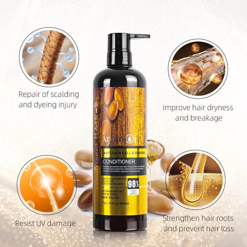 BUY 1 GET 1 FREE* Argan Oil Moisturizing & Smoothing Anti Hair