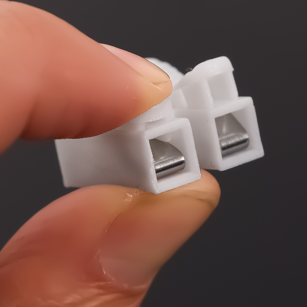 20 cái kết nối nhanh CH-2 tái sử dụng khối thiết bị đầu cuối an toàn mùa xuân Bộ Đấu nối nhanh Điện 2 kẹp dây điện nối Clip