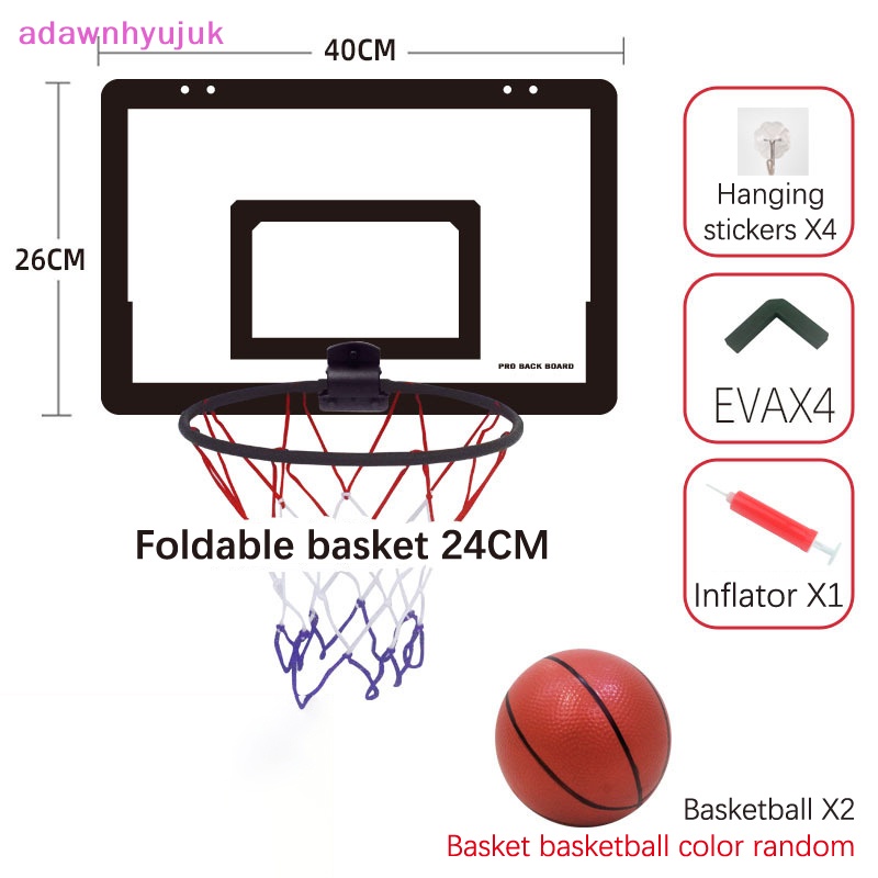 *Adawnhyujuk portable funny mini basketball hoop toys kit bộ đồ chơi trò chơi bóng rổ trong nhà vn