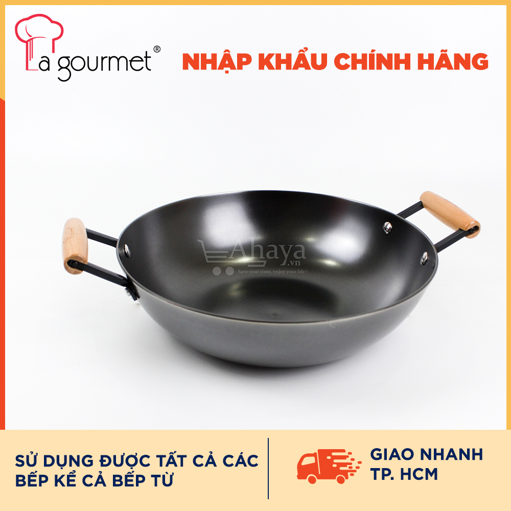 Chảo Gang 2 Quai La Gourmet Nitrigan