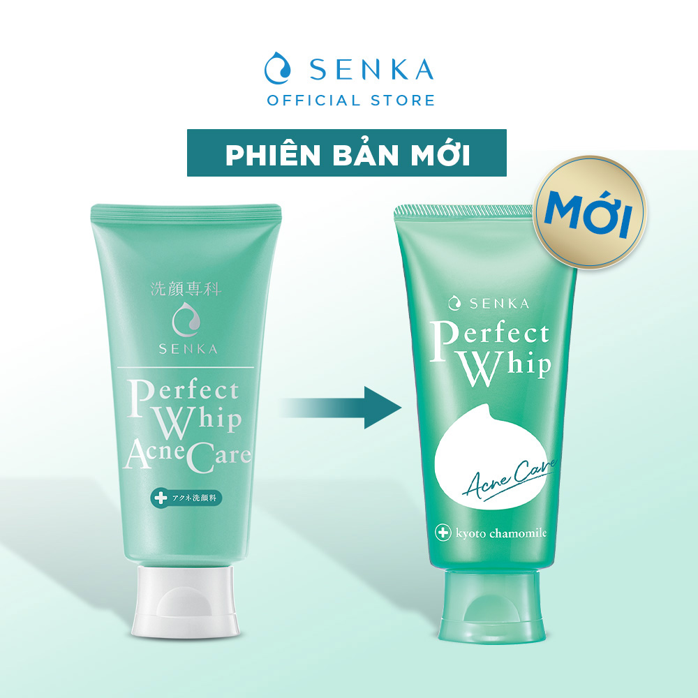 (Mẫu mới) Sữa Rửa Mặt Senka Mụn 100g