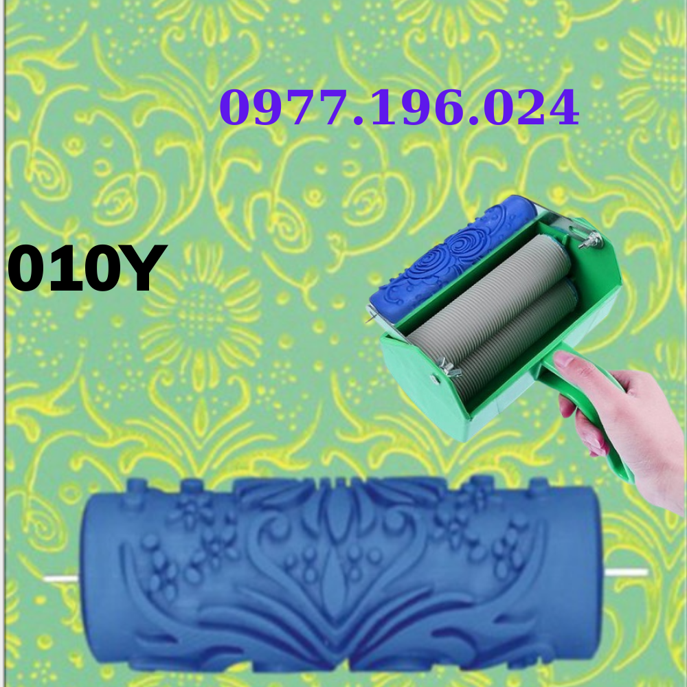 Bộ cọ lăn sơn hoa văn ( gồm khay lăn và con lăn )