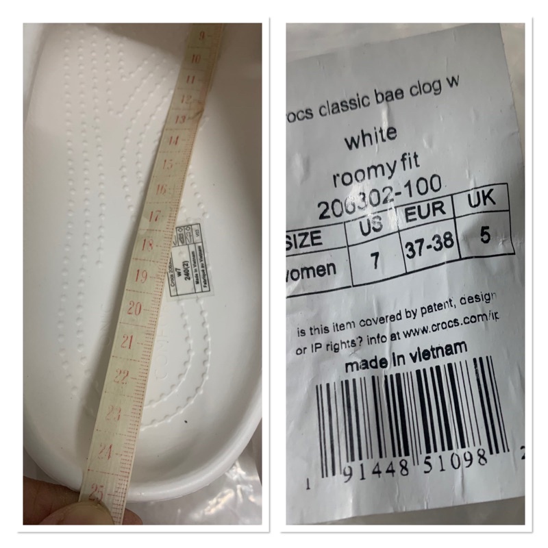 2023 Crocs Women's BAE Classic Wedge Sandals - Bone White