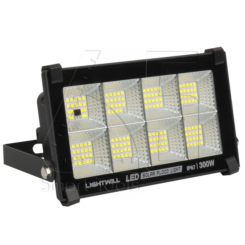 Lightwill LIGHTWILL ไฟโซล่าเซลล์ ไฟสปอร์ตไลท์ 300W สีขาว (DayLight) วอร์มไวท์ ...