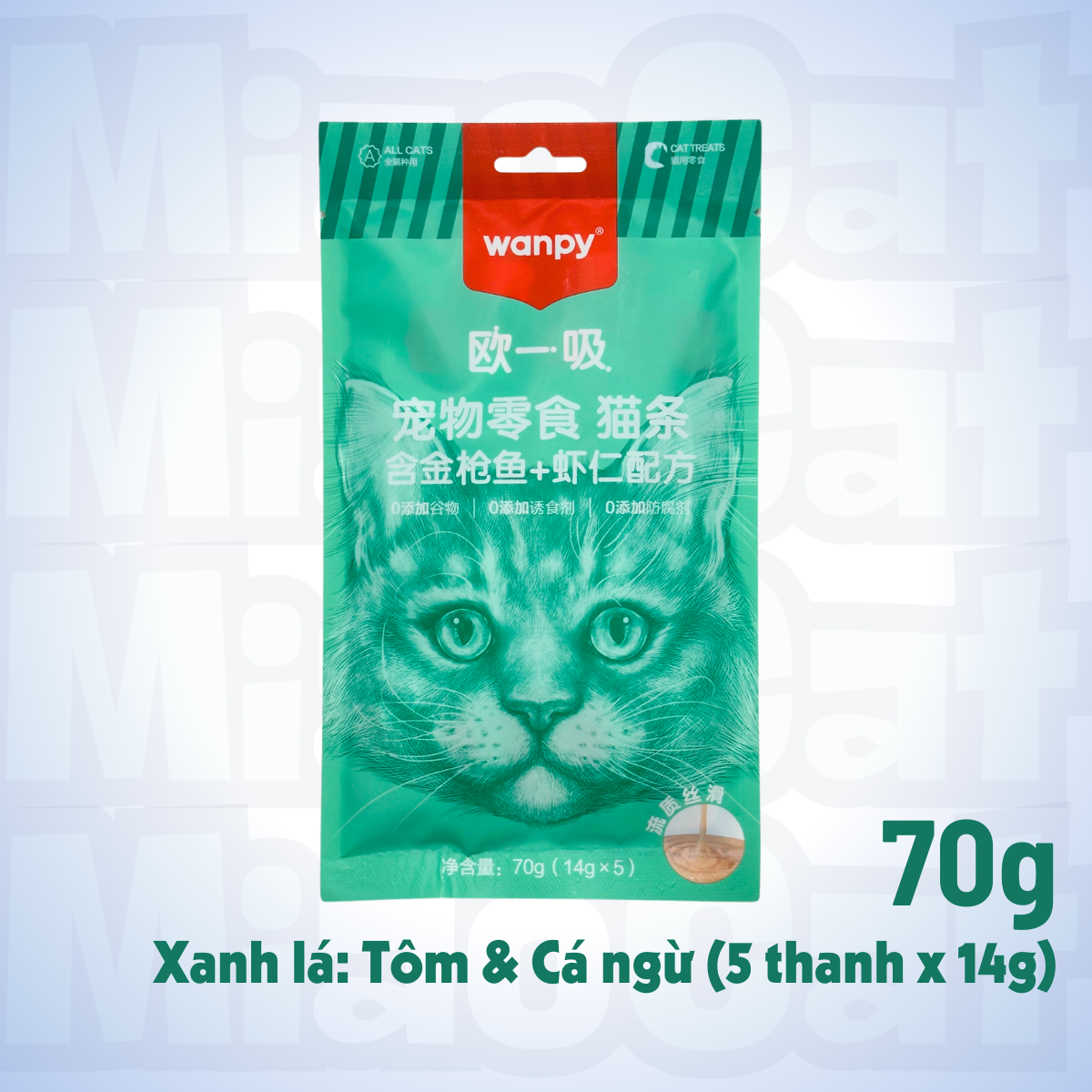 Gói 5 Thanh Súp Thưởng Wanpy 5x14g