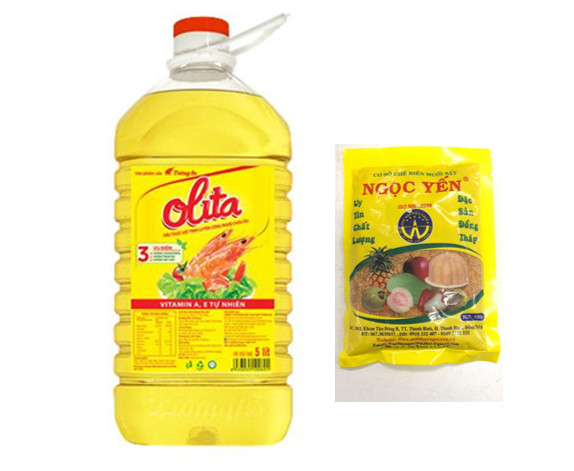 Chai dầu ăn tường an olita 5l tặng 100gr muối ngọc yến
