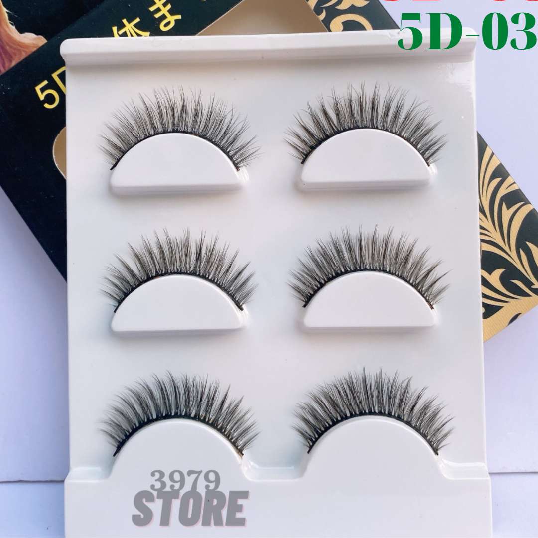 [HCM]Lông Mi Chồn 3D Loại Cao Cấp - 1 hộp 3 cặp mi