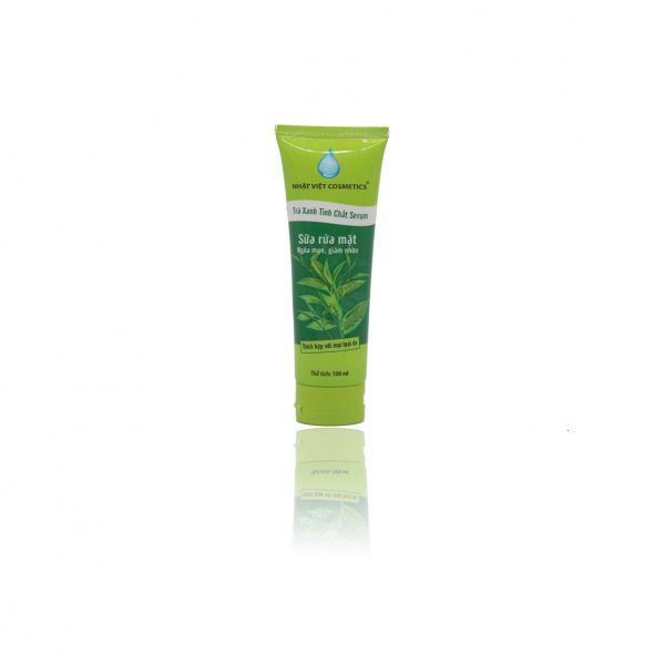 Trà xanh tinh chất Serum Nhật Việt – Sữa rửa mặt ngừa mụn giảm nhờn 100ml
