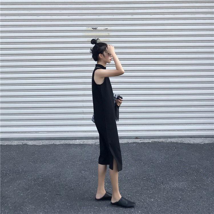 Đầm thời trang cổ lọ sát nách