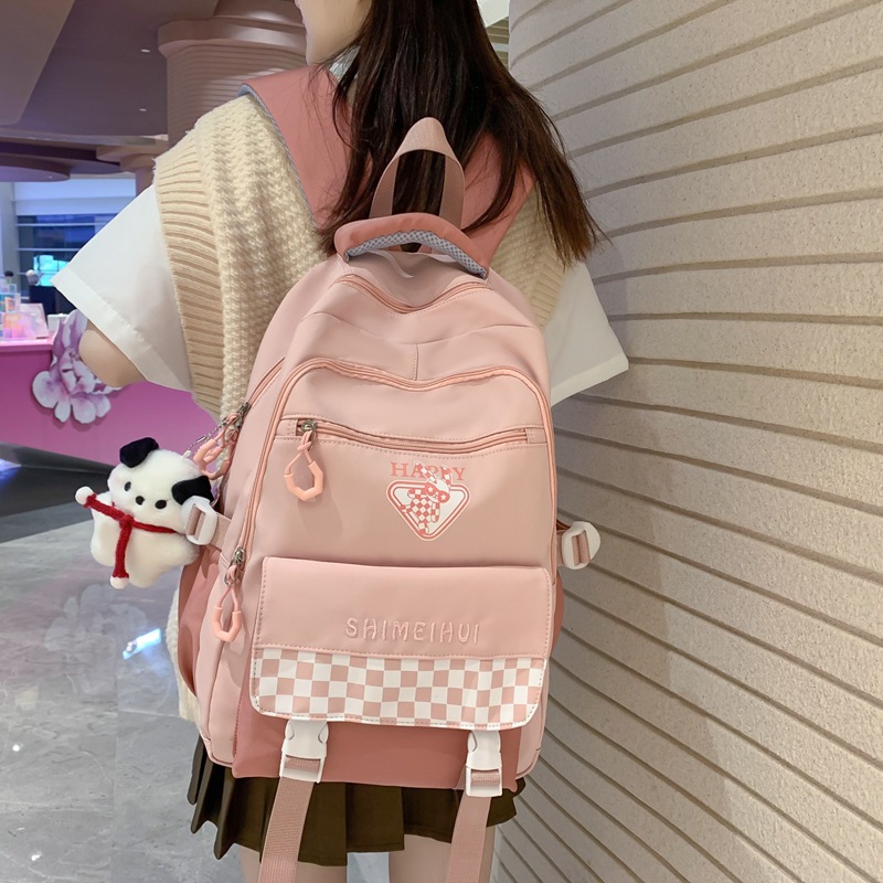 YADOU Korean schoolbag female junior high school student high school student backpack primary school student large-capacity backpack