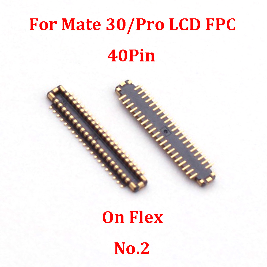 【EcoDealsq】2pcs 50 40 32 Pin LCD Display Screen Flex FPC Connector On ...