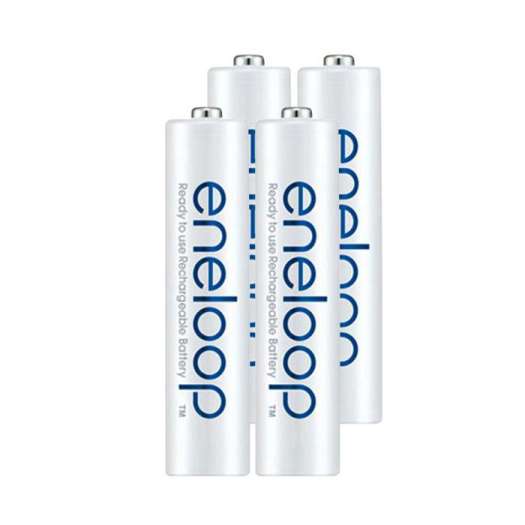 Vỉ 4 pin sạc AAA Eneloop 800mAh BK-4HCCE/4BT (BK-4MCCE/4BV) - box ANH (Trắng) Nhất Tín Computer