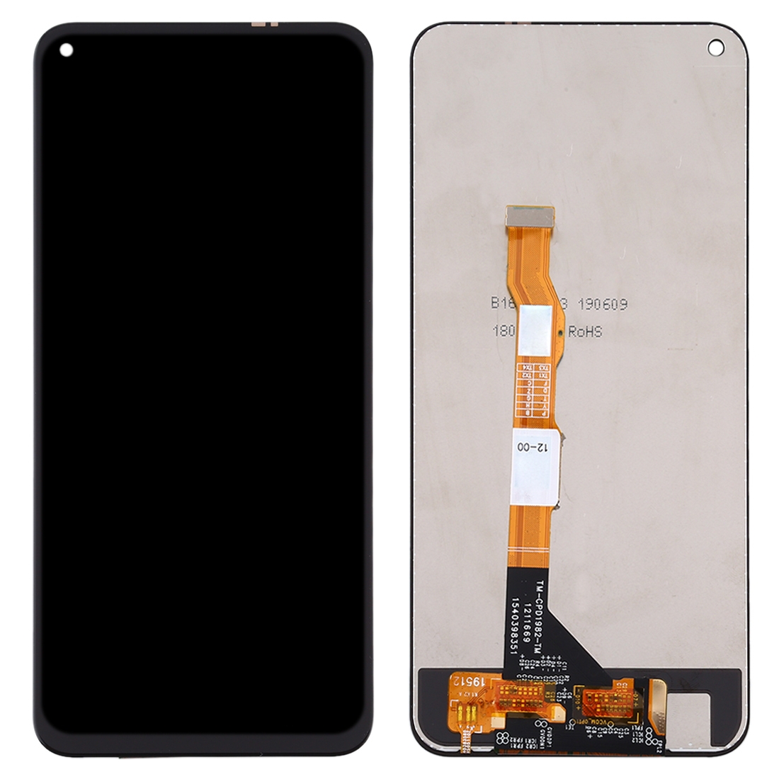 TFT LCD Screen for Vivo Y70s V2002A with Digitizer Full Assembly(Black)(Own sale)