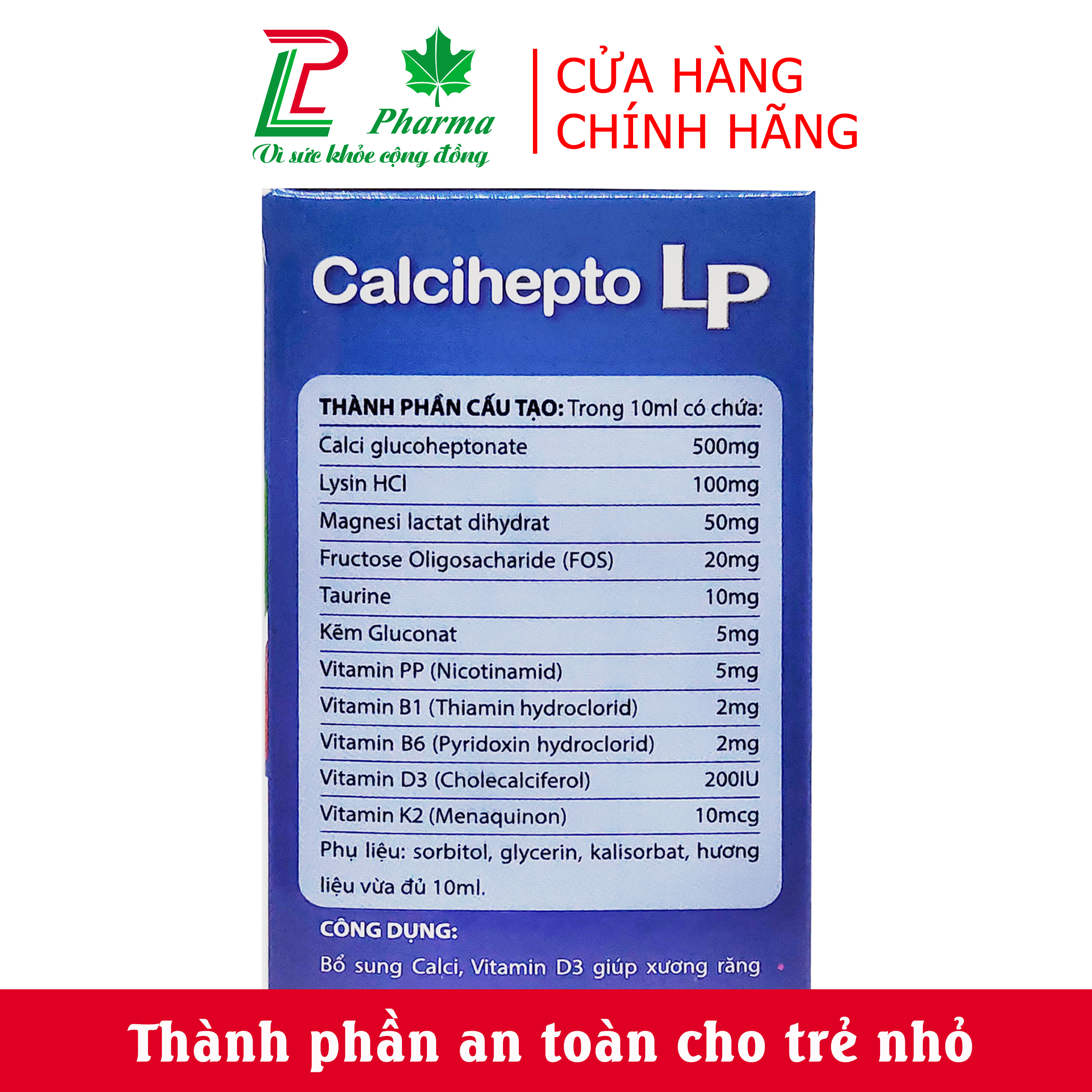 Combo 3 hộp canxi calcihepto lp - hộp 125ml - bổ sung canxi hữu cơ - ảnh sản phẩm 5