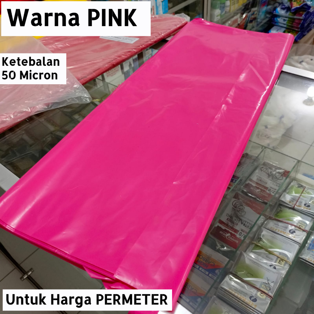 Plastik Warna Warni Meteran Tebal 50 Micron Lebar 120 Plastik Ringan Dan Kuat Buat Sampul