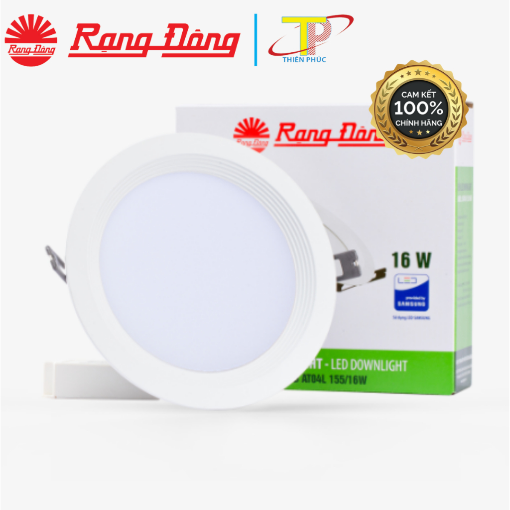 Đèn led âm trần rạng đông downlight at04 công suất 16w/25w