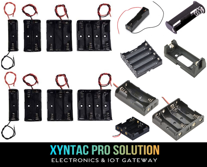 AA AAA 18650 [High Quality] Battery Holder With Leads DC Wires Battery