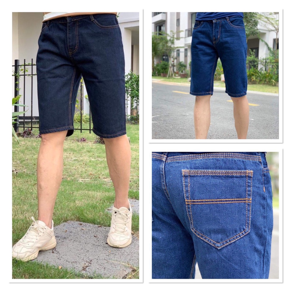 Quần SHORT JEAN Nam 03 màu cơ bản, vải jean cotton mềm mịn form chuẩn đẹp cực kỳ sang trọng Jean004
