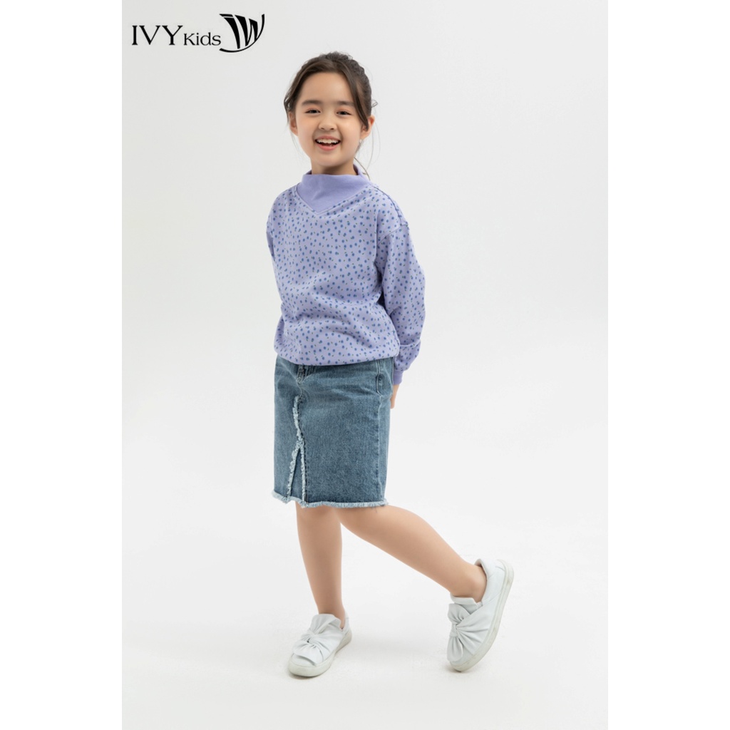 Áo thun bé gái thiết kế IVY moda MS 58G1121