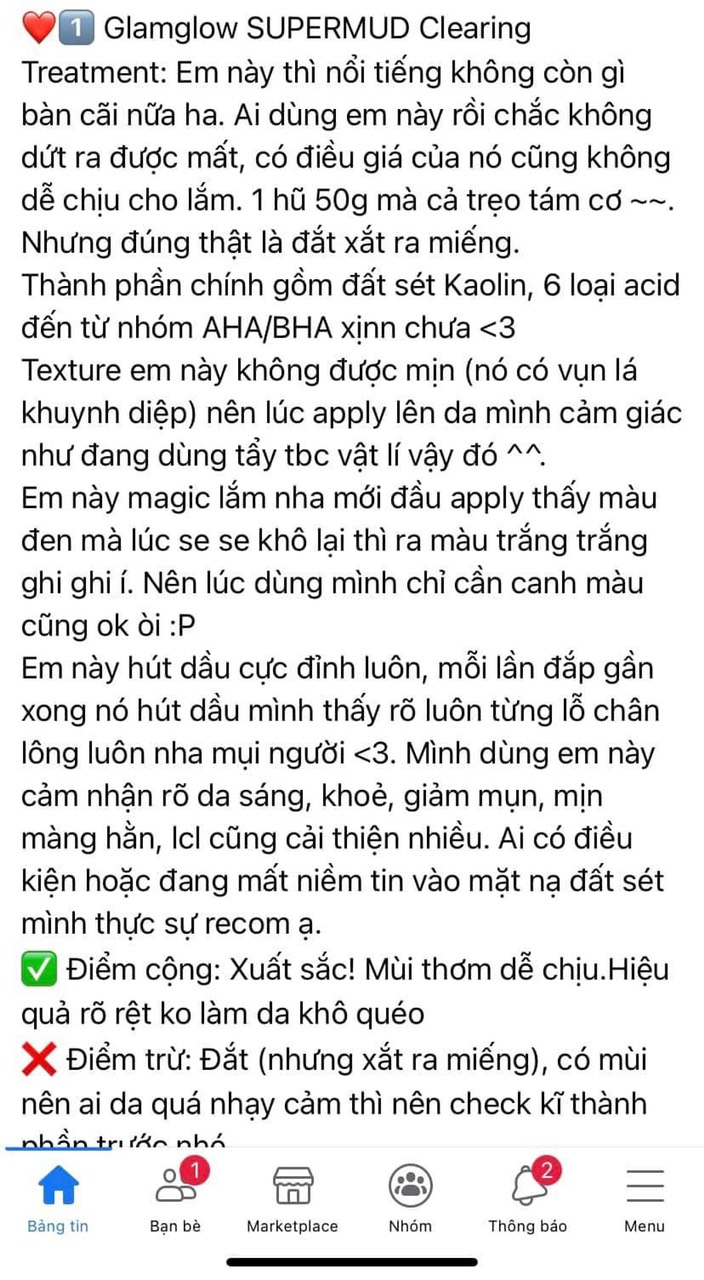 [GIẢM 5% ĐƠN 129K]Mặt Nạ Glamglow YOUTHMUD Glow Stimulating
