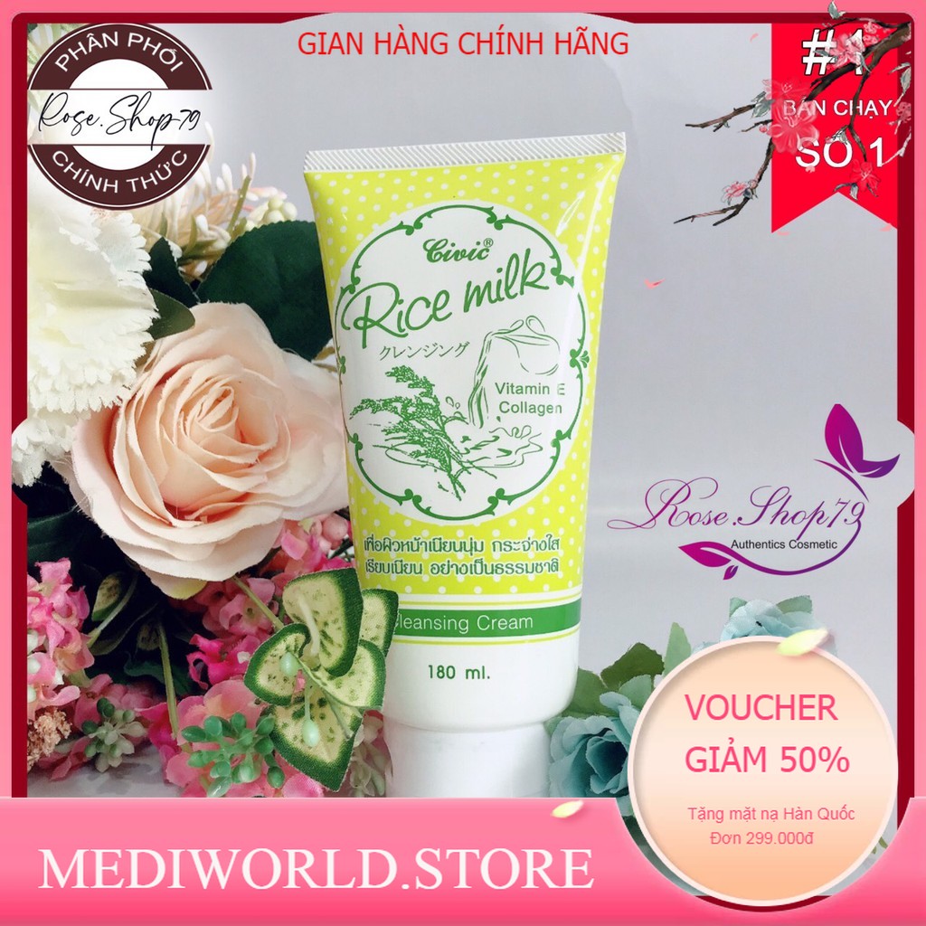Sữa rửa mặt gạo Thái Rice Milk 180ml - LYO