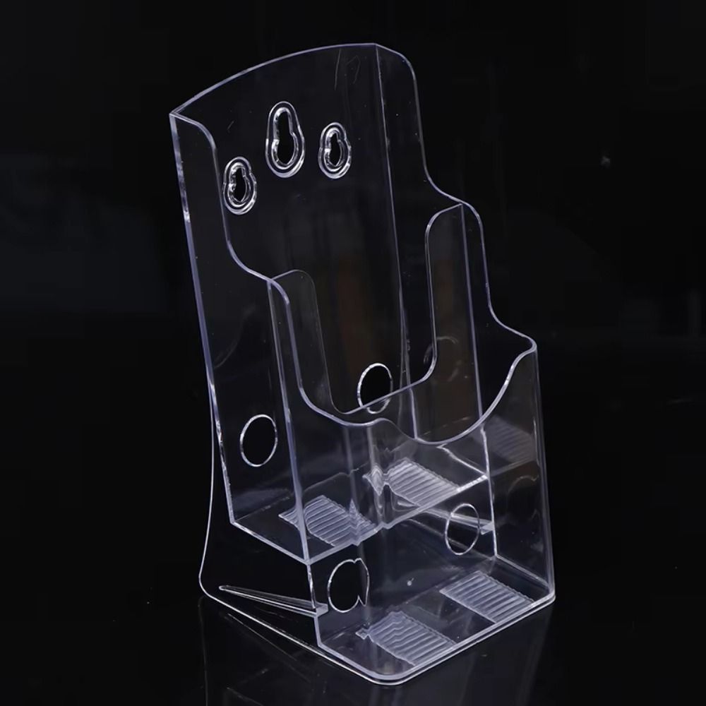 Durable A4/A5/A6 Clear Flyers Display Stand 2/3/4 Layers Wall Mount Brochure Holder Space Saving Hanging Hole Acrylic Magazine Organizers Literature. 