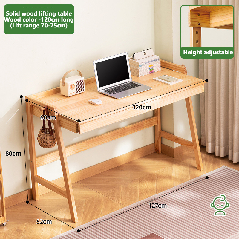 ZUOGUAN Solid wood children's study table and chair desk primary school student home desk lift writing table special set small apartment