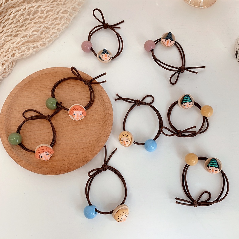 COMBO 02 THUN CỘT TÓC HOA VĂN MIX RUBIC - CỘT TÓC ICON HUMAN