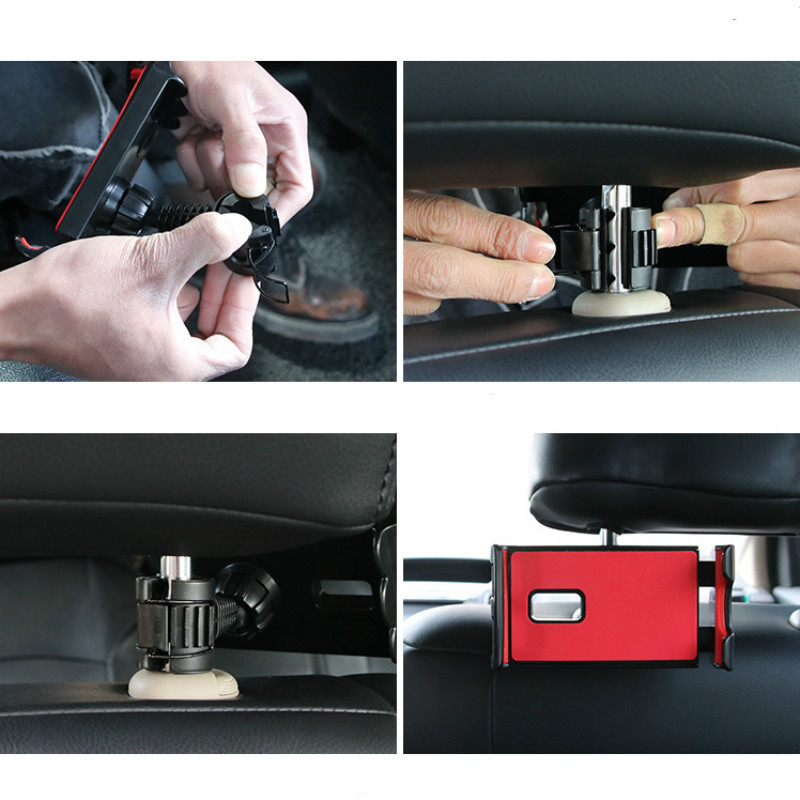 Adjustable Car Tablet Stand Holder For Ipad Tablet Accessories, Universal Tablet Stand Car Seat Back Bracket For 4-12 Inch Tablet