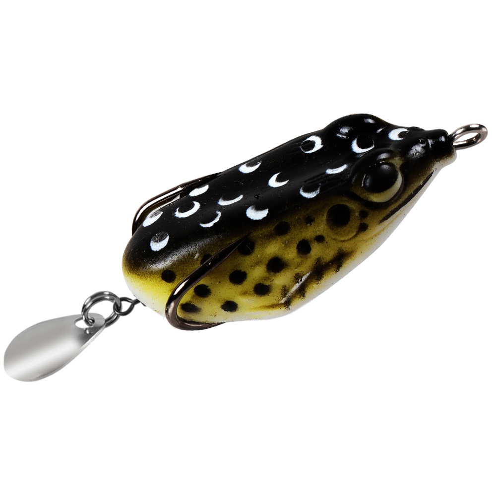 Fishing Gear 4cm/6g Soft Frog Fishing Lure Mini Soft Lure Double Hooks Top  Water Ray Frog Artificial Bait