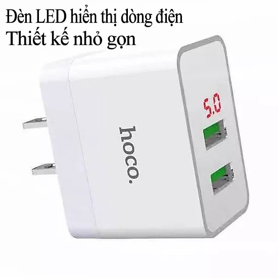 Cóc sạc đa năng Hoco DC28 2 cổng usb max 5.0A