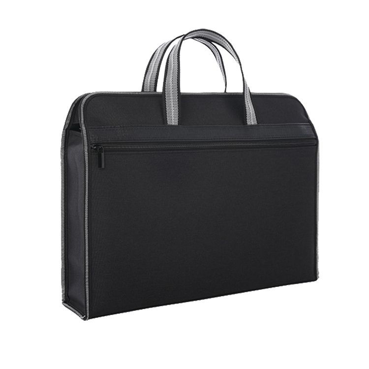 A4 Zipper Business Document Bag，Waterproof File Handle Bag Multi