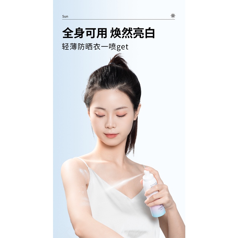 Xịt Chống Nắng Trắng Sáng Da Maycreate 150ml SPF35