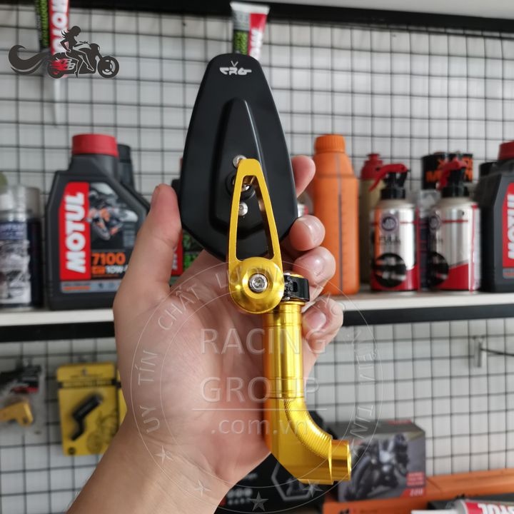 Kính gù CRG lắp chân kính xe máy