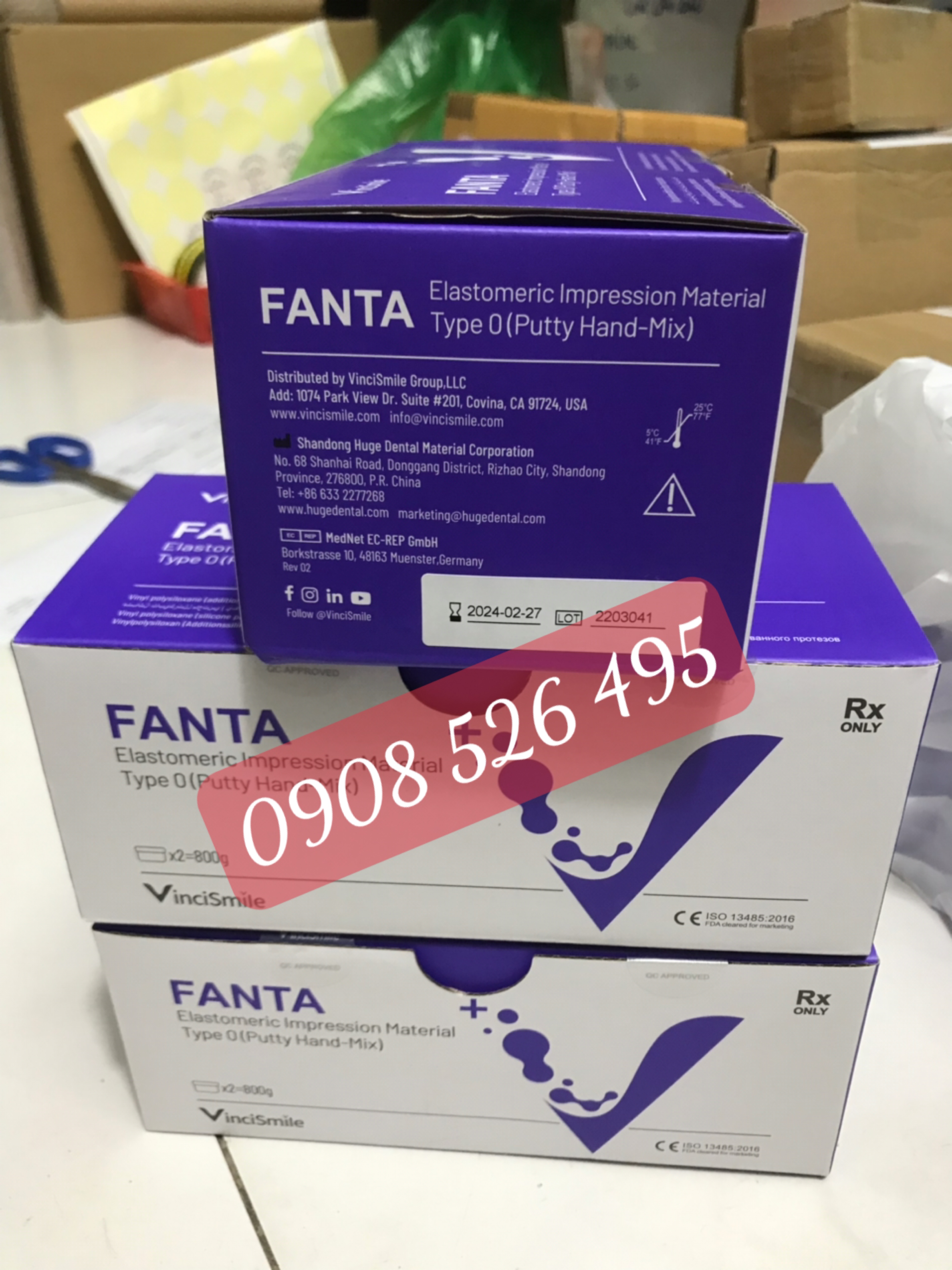 Cao su đặc nha khoa Fanta (400g:400g)