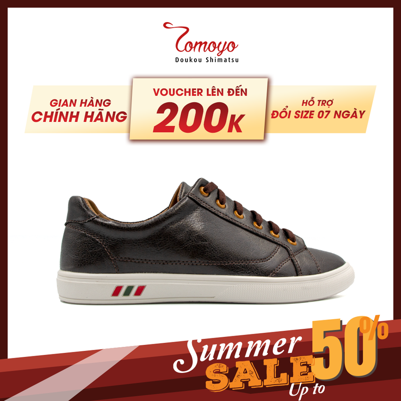 Giày sneakers nam lót da cừu tomoyo tmn10902