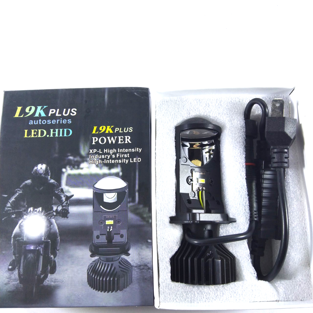 Đèn pha led bi cầu mini h4 t2 lắp ô tô xe máy pha bi cầu chống chói cắt sáng