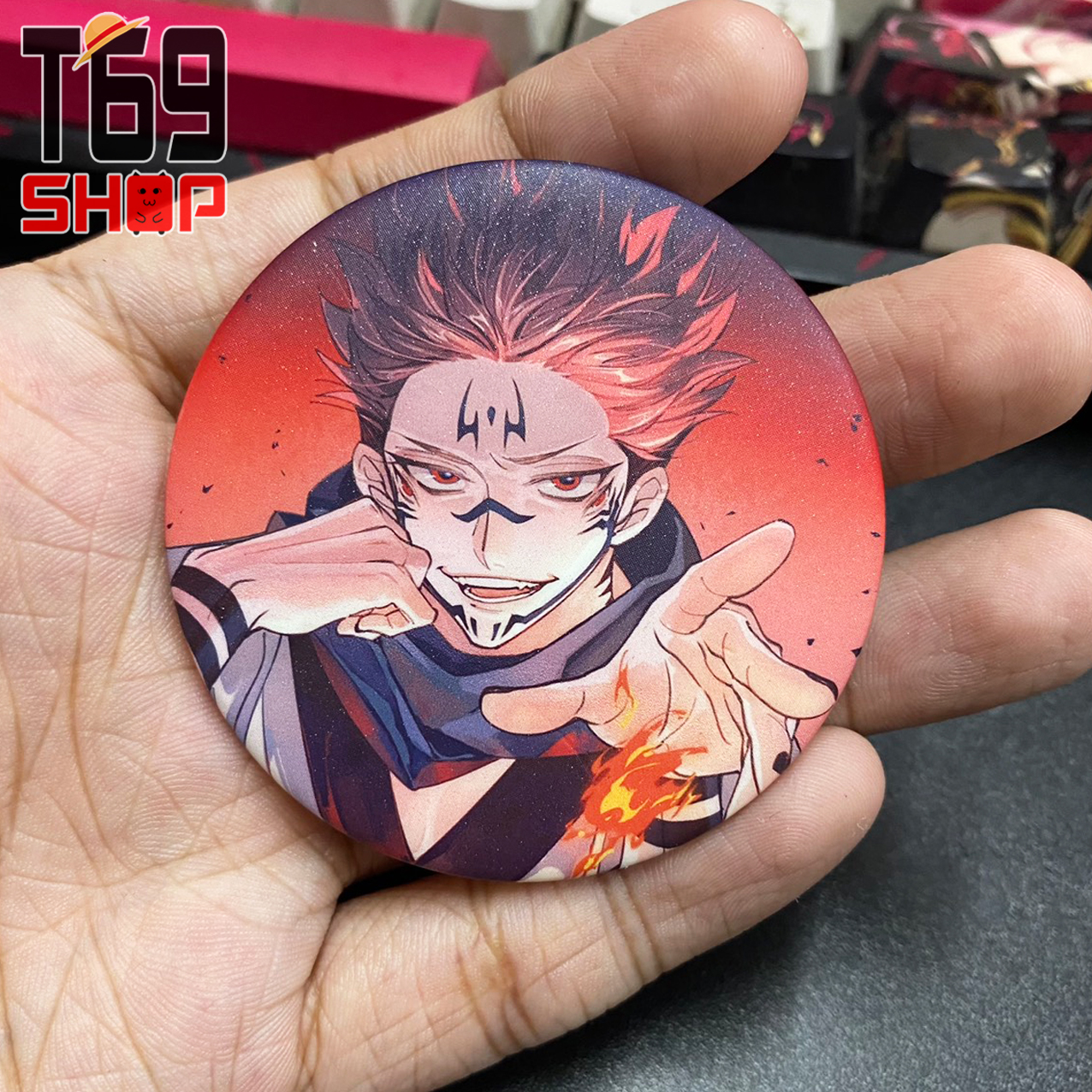 [8 mẫu] Huy hiệu anime Jujutsu Kaisen (Size 5.8cm) [T69 Shop]