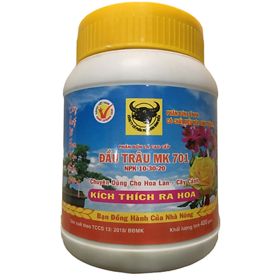 Phân bón lá đầu trâu mk 501- 701- 901 npk loại 400g/ hủ - nảy chồi, ra lá, kích thích ra hoa, dưỡng hoa lâu tàn, mk 501, mk 701, mk 901