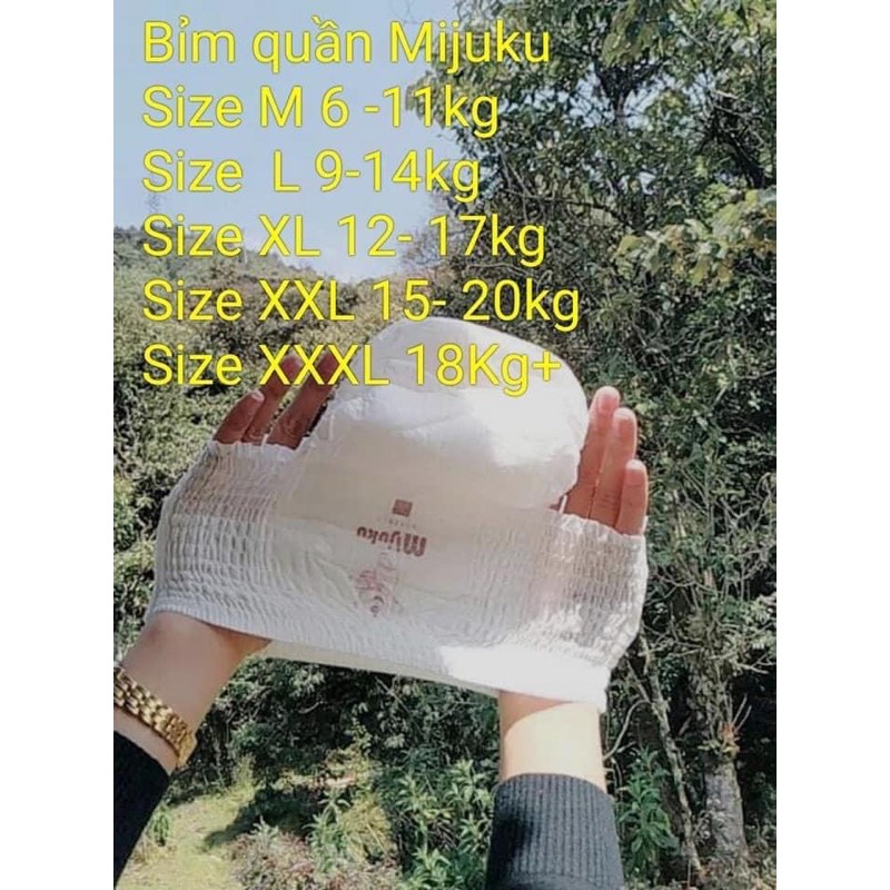 Tã Dán Cao Cấp MIJUKU 50 Miếng Siêu thấm hút