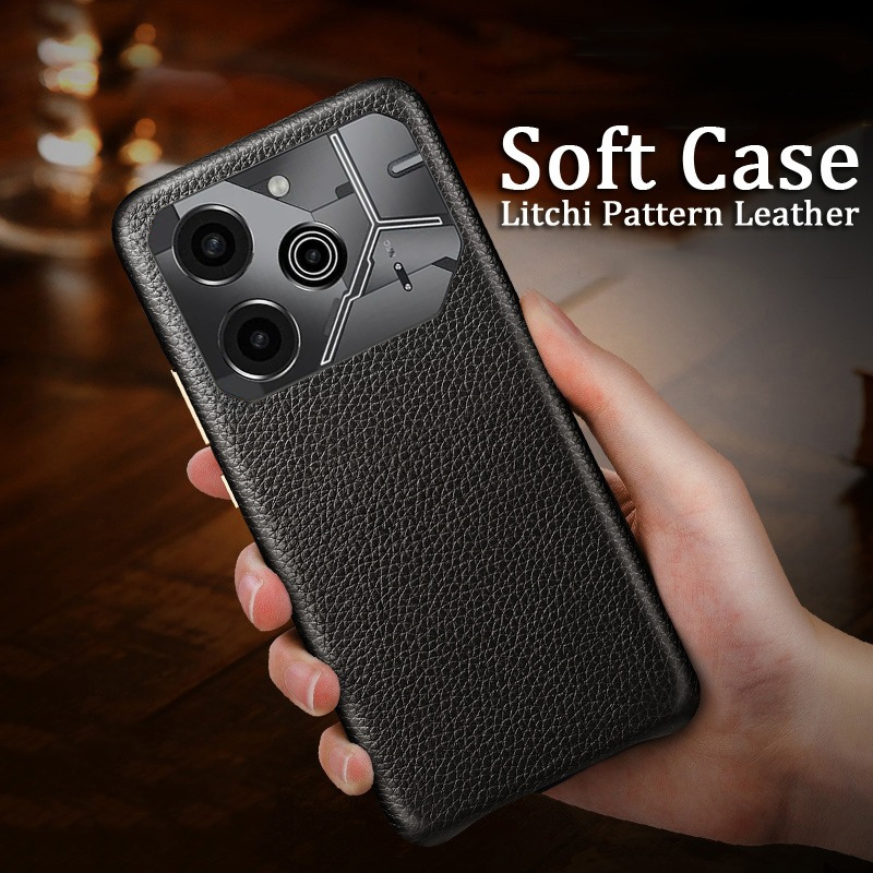For Tecno Camon 20 30 30S Pro Phone Case Litchi Skin Pattern Luxury Soft Silicone TPU Cover Phone Anti-knock for Tecno Camon 15 15Air 12 16s / Pova 6 Neo Cover Casing HP