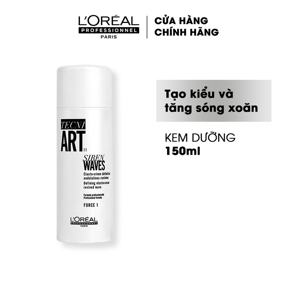 Kem dưỡng tạo kiểu và tăng sóng xoăn Techni Art Siren Wave 150ml