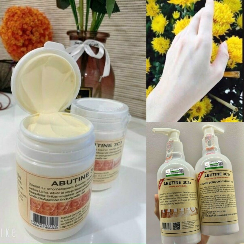 Ủ Trắng Abutine 3C 350ml Chăm Sóc Da Hoàn Hảo - Mẫu mới