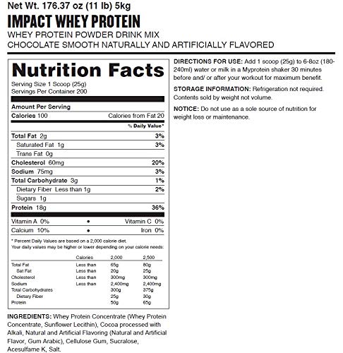 Impact Whey Isolate Myprotein 11Lbs Sữa Tăng Cơ Giảm Mỡ (200 lần dùng) - Authentic 100%
